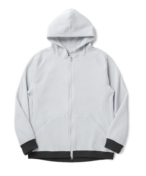 narifuri（ナリフリ）の「マルチワッフルジップパーカー（パーカー・メンズ・ターコイズブルー/ブラック/チャコール/ライトグレー・SMALL/MEDIUM/LARGE/X-LARGE）」の17枚目の写真