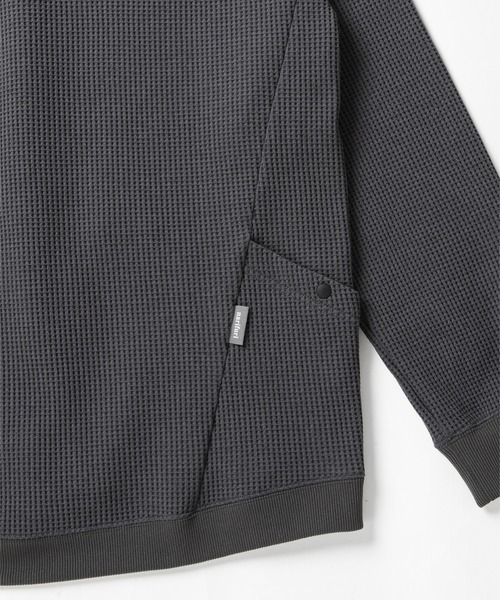 narifuri（ナリフリ）の「マルチワッフルジップパーカー（パーカー・メンズ・ターコイズブルー/ブラック/チャコール/ライトグレー・SMALL/MEDIUM/LARGE/X-LARGE）」の20枚目の写真