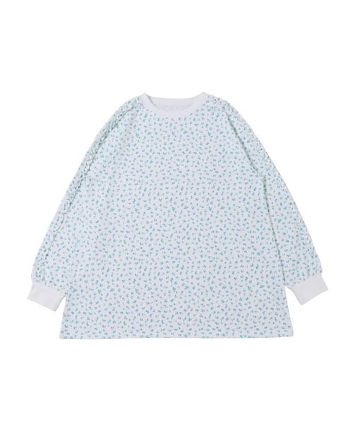 WC（ダブル シー）の「フリルラインリトルフラワーワッフルロンT（Tシャツ/カットソー・レディース・ピンク/サックスブルー・FREE）」の14枚目の写真