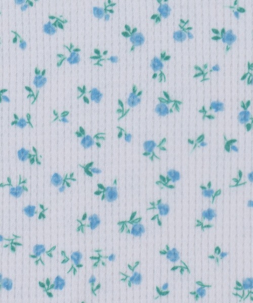 WC（ダブル シー）の「フリルラインリトルフラワーワッフルロンT（Tシャツ/カットソー・レディース・ピンク/サックスブルー・FREE）」の21枚目の写真