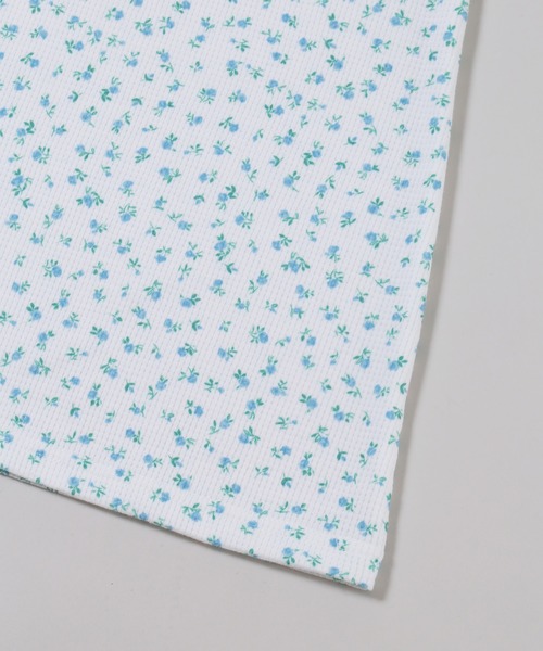 WC（ダブル シー）の「フリルラインリトルフラワーワッフルロンT（Tシャツ/カットソー・レディース・ピンク/サックスブルー・FREE）」の18枚目の写真