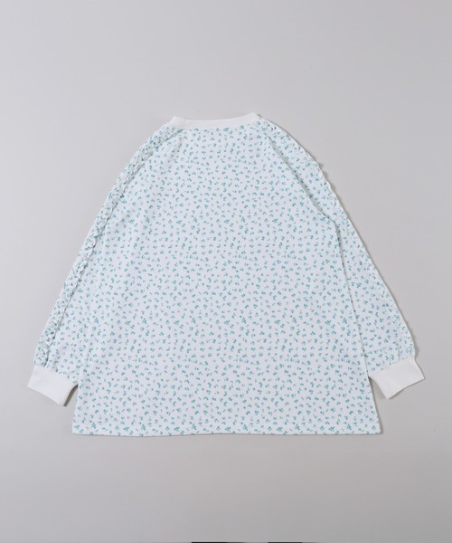 WC（ダブル シー）の「フリルラインリトルフラワーワッフルロンT（Tシャツ/カットソー・レディース・ピンク/サックスブルー・FREE）」の20枚目の写真