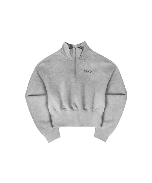 BORN TO WIN（ボーントゥウィン）の「W SILVER B HALF ZIP UP SWEATSHIRTS [MELANGE GREY]（スウェット・レディース・その他・1/2）」の2枚目の写真