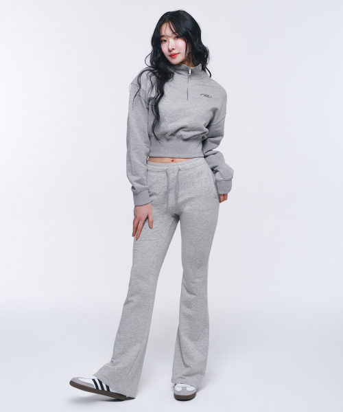 BORN TO WIN（ボーントゥウィン）の「W SILVER B HALF ZIP UP SWEATSHIRTS [MELANGE GREY]（スウェット・レディース・その他・1/2）」の4枚目の写真