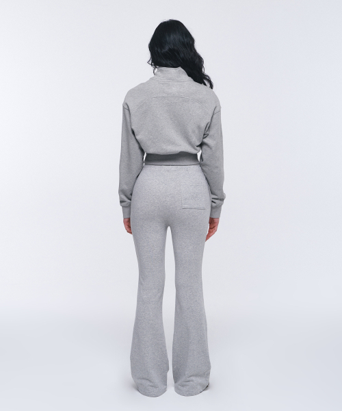 BORN TO WIN（ボーントゥウィン）の「W SILVER B HALF ZIP UP SWEATSHIRTS [MELANGE GREY]（スウェット・レディース・その他・1/2）」の6枚目の写真