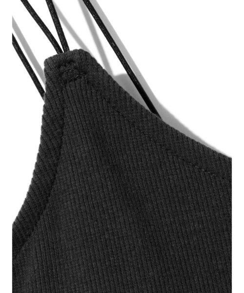 MIDIUMISOLID（ミディウミソリッド）の「MIDIUMISOLID for Ladies パッド入りキャミソール（Tシャツ/カットソー・レディース・ブラック/オフホワイト/ブラウン・FREE）」の7枚目の写真