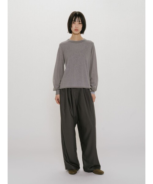 MIDIUMISOLID（ミディウミソリッド）の「MIDIUMISOLID for Ladies パッド入りキャミソール（Tシャツ/カットソー・レディース・ブラック/オフホワイト/ブラウン・FREE）」の12枚目の写真