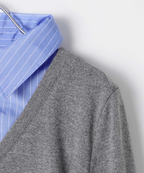 3.3 Field Trip （3.3フィールドトリップ）の「3.3 Field Trip／シャツレイヤードワンピース（シャツワンピース・レディース・グレー/ブラック・SMALL/MEDIUM）」の9枚目の写真