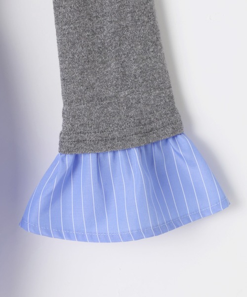 3.3 Field Trip （3.3フィールドトリップ）の「3.3 Field Trip／シャツレイヤードワンピース（シャツワンピース・レディース・グレー/ブラック・SMALL/MEDIUM）」の11枚目の写真