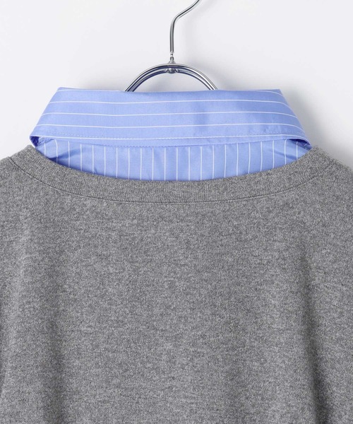 3.3 Field Trip （3.3フィールドトリップ）の「3.3 Field Trip／シャツレイヤードワンピース（シャツワンピース・レディース・グレー/ブラック・SMALL/MEDIUM）」の8枚目の写真