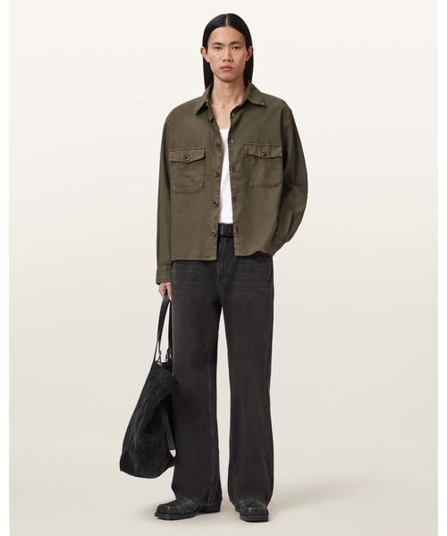ALLSAINTS(オールセインツ)の「STRAND RELAXED FIT SHIRT | STRAND リラックス フィット シャツ(シャツ/ブラウス・メンズ・グリーン系その他・XS/S/M/L)」の4枚目の写真
