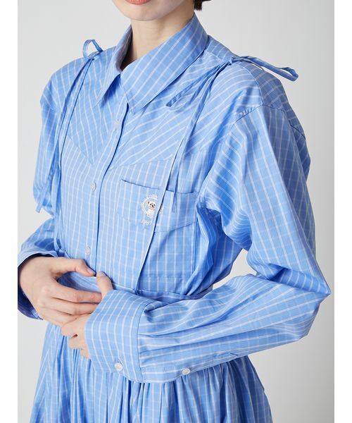 LILY BROWN(リリーブラウン)の「2wayボリュームシャツスカート(スカート・レディース・ブルー/レッド/ベージュ・0/1)」の13枚目の写真