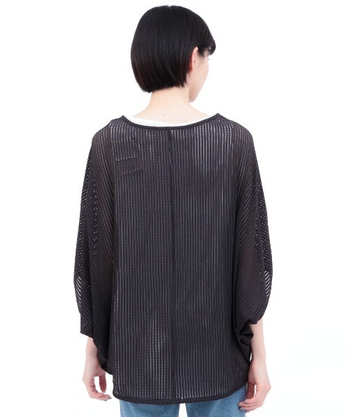 チチカカ(チチカカ)の「メッシュ×タンクセットプルオーバー(Tシャツ/カットソー・レディース・ブラック/カーキ/ホワイト・FREE)」の11枚目の写真