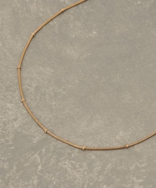 CIAOPANIC TYPY（チャオパニックティピー）の「lilステンレスカシメチェーンネックレス（ネックレス・レディース・ゴールド/シルバー・ONE SIZE）」の7枚目の写真