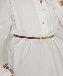GALENA（LOUNGEDRESS）（ガレナ）の「《ご好評につき新色ボルドー登場》【GALENA/ガレナ】メタルバックルナローベルト（ベルト）」