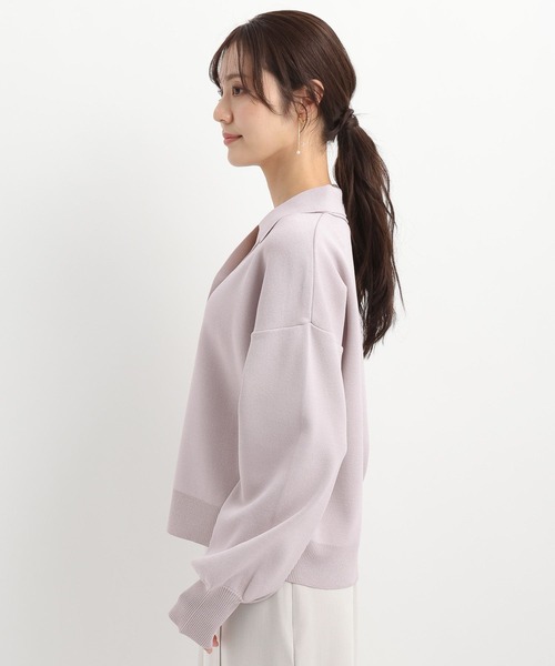 Andemiu（アンデミュウ）の「エリツキキンボタンカーディガン639517（ニット/セーター・レディース・ブラック/ブルーグレー/グレイッシュベージュ・FREE）」の20枚目の写真