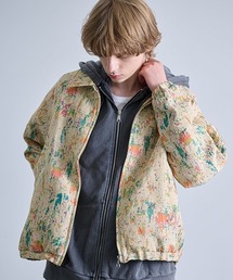 Revo. | Revo. スプラッシュペイントパターン ジップアップ ゴブラン ブルゾン(ブルゾン)