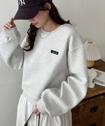 DISCOAT（ディスコート）の「ワンポイント刺繍ダンボールプルオーバー（スウェット）」