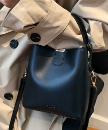 c.u.l | 2way バケツ型 合皮 フェイクレザー ショルダーバッグ cula1417(ショルダーバッグ)