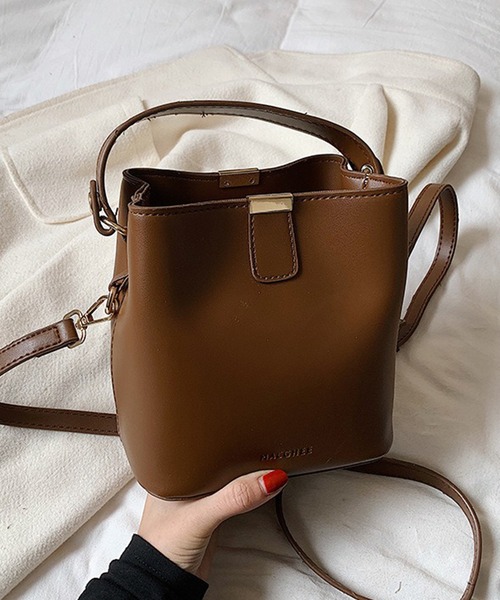 c.u.l（シーユーエル）の「2way バケツ型 合皮 フェイクレザー ショルダーバッグ cula1417（ショルダーバッグ・レディース・ブラウン系その他/ブラック/ダークブラウン/ブラウン・FREE）」の14枚目の写真