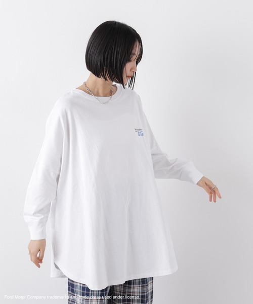 GOOD ROCK SPEED(グッドロックスピード)の「GOOD ROCK SPEED/FORD Big LS shirts(Tシャツ/カットソー・レディース・ホワイト・FREE)」の4枚目の写真