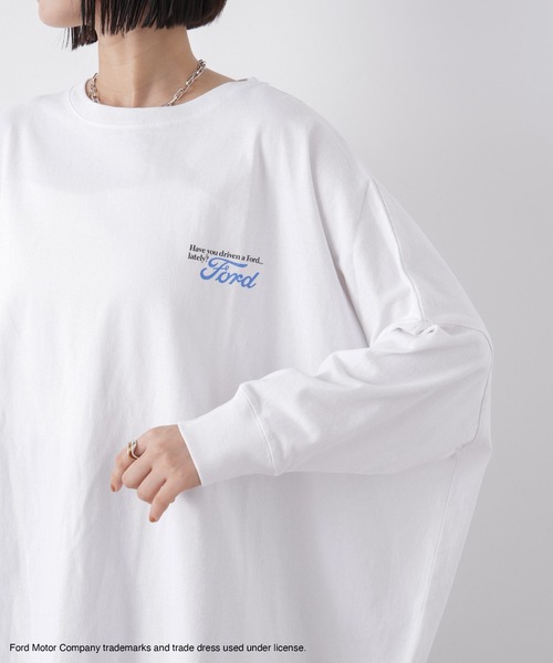 GOOD ROCK SPEED(グッドロックスピード)の「GOOD ROCK SPEED/FORD Big LS shirts(Tシャツ/カットソー・レディース・ホワイト・FREE)」の13枚目の写真