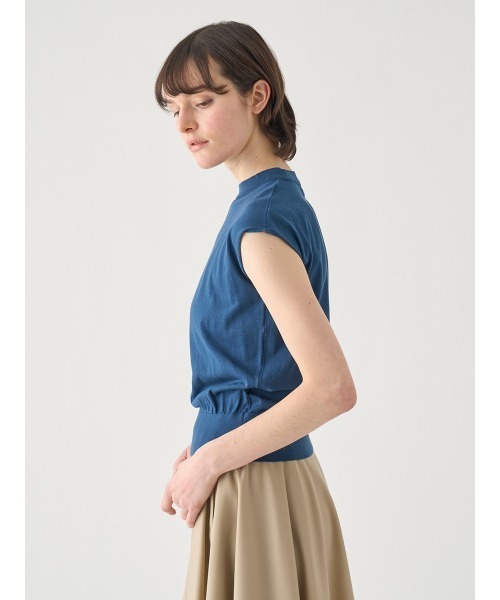 JOHN SMEDLEY(ジョンスメドレー)の「フレンチスリーブコットンニットプルオーバー(ニット/セーター・レディース・ブルー系その他3・M/S)」の6枚目の写真