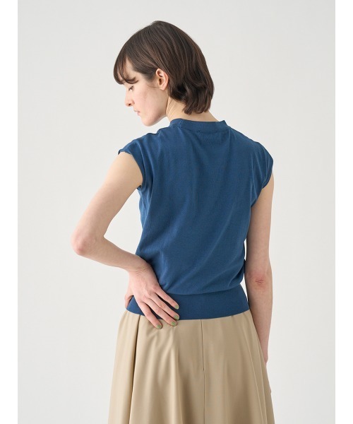 JOHN SMEDLEY(ジョンスメドレー)の「フレンチスリーブコットンニットプルオーバー(ニット/セーター・レディース・ブルー系その他3・M/S)」の8枚目の写真
