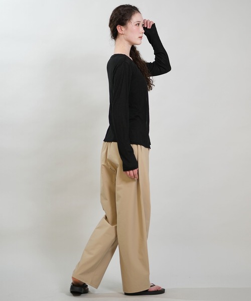 RIKKA FEMME(リッカファム)の「RIKKA FEMME/リッカファム ロングパンツ チノパン 吸水速乾 UVカット RF6S-3104(その他パンツ・レディース・カーキ/ベージュ/ブラック・S/M/M/L)」の19枚目の写真
