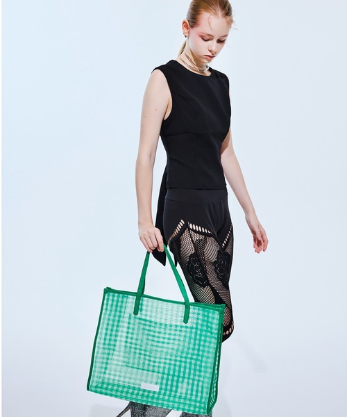 HELOYSE(エロイーズ)の「BEACH SQUARE TOTE(トートバッグ・レディース・グリーン/レオパード/ブラック/ベージュ・FREE)」の13枚目の写真
