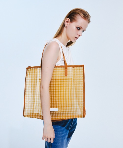 HELOYSE(エロイーズ)の「BEACH SQUARE TOTE(トートバッグ・レディース・グリーン/レオパード/ブラック/ベージュ・FREE)」の6枚目の写真