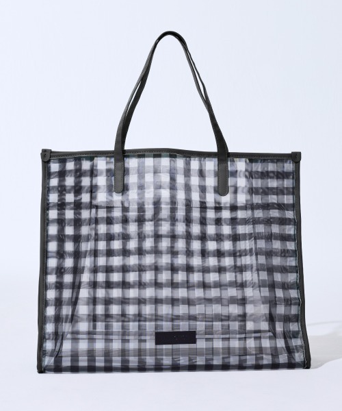HELOYSE(エロイーズ)の「BEACH SQUARE TOTE(トートバッグ・レディース・グリーン/レオパード/ブラック/ベージュ・FREE)」の5枚目の写真