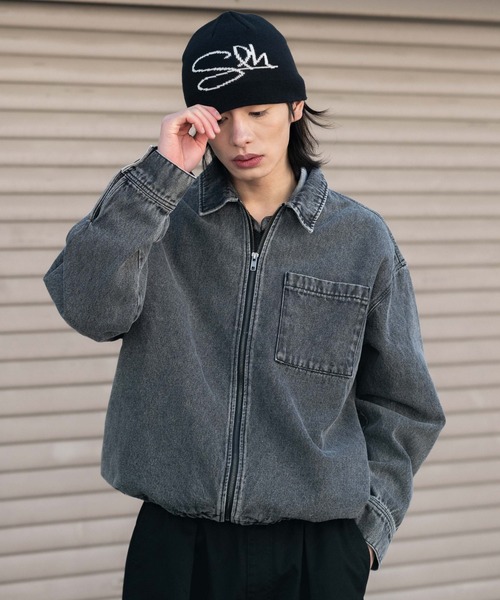 WEGO(ウィゴー)の「WEGO/【26年春夏新作】デニムシャツジャケット(デニムジャケット・メンズ・コバルトブルー/ブラック系3・MEDIUM/LARGE)」の22枚目の写真
