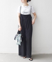 SHIPS（シップス）の「SHIPS any:〈洗濯機可能〉ループヤーン イージー ギャザー サロペット（サロペット/オーバーオール）」