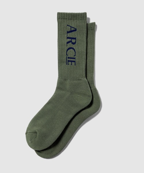 AMERICAN RAG CIE（アメリカンラグシー）の「【AMERICAN RAG CIE】ロゴソックス 25～27cm（ユニセックス）（ソックス/靴下・メンズ・ピンク/ブラック/ライトブルー/オリーブ・FREE）」の3枚目の写真