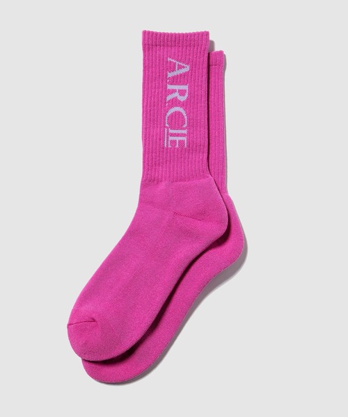 AMERICAN RAG CIE（アメリカンラグシー）の「【AMERICAN RAG CIE】ロゴソックス 25～27cm（ユニセックス）（ソックス/靴下・メンズ・ピンク/ブラック/ライトブルー/オリーブ・FREE）」の4枚目の写真