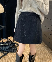 ミニスカート レディース キラキラ 秋冬