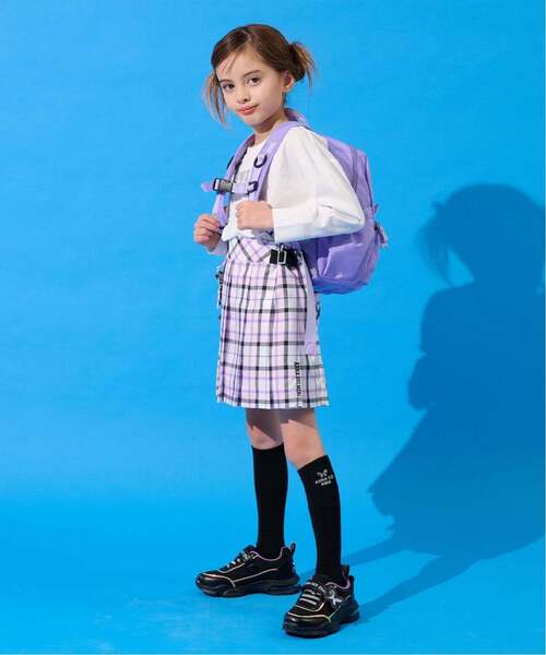 ANNA SUI mini(アナスイ・ミニ)の「【親子リンク】蝶ロゴ長袖Tシャツ【接触冷感・UVカット】(Tシャツ/カットソー・キッズ・ホワイト/パープル・140cm/150cm/130cm/120cm/160cm)」の16枚目の写真