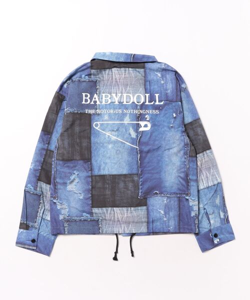 BABYDOLL（ベビードール）の「コーチジャケット 1384K（ナイロンジャケット・キッズ・ブラック/ライトインディゴブルー・100cm/120cm/130cm/90cm/110cm）」の9枚目の写真
