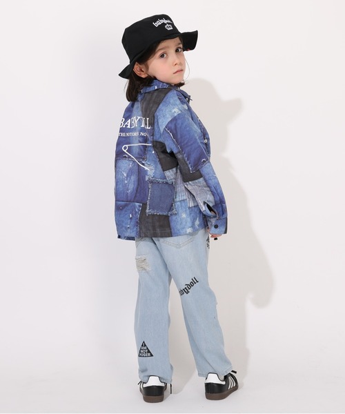 BABYDOLL（ベビードール）の「コーチジャケット 1384K（ナイロンジャケット・キッズ・ブラック/ライトインディゴブルー・100cm/120cm/130cm/90cm/110cm）」の5枚目の写真