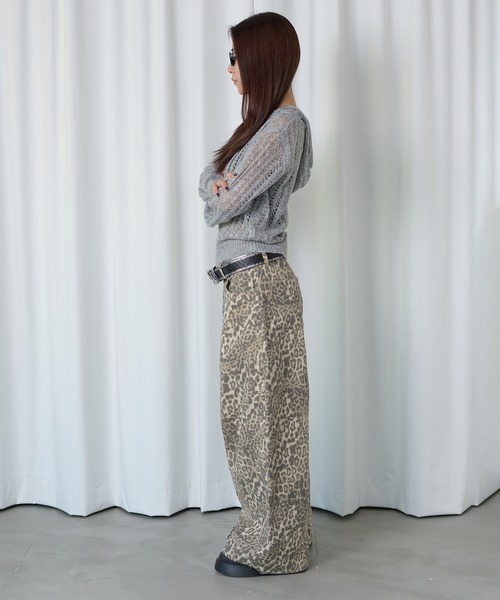 sedacle girl(セダクルガール)の「ボタンフライレオパードパンツ(その他パンツ・レディース・ベージュ・SMALL/MEDIUM)」の11枚目の写真
