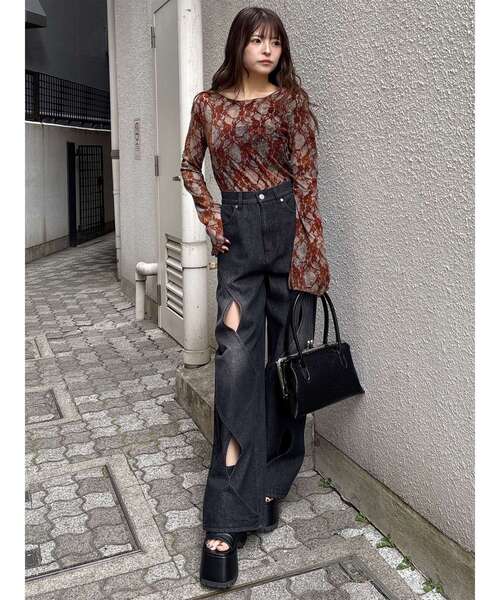 MURUA（ムルーア）の「フレームスクエアバッグ（ショルダーバッグ・レディース・ブラック/ブラウン・FREE）」の13枚目の写真