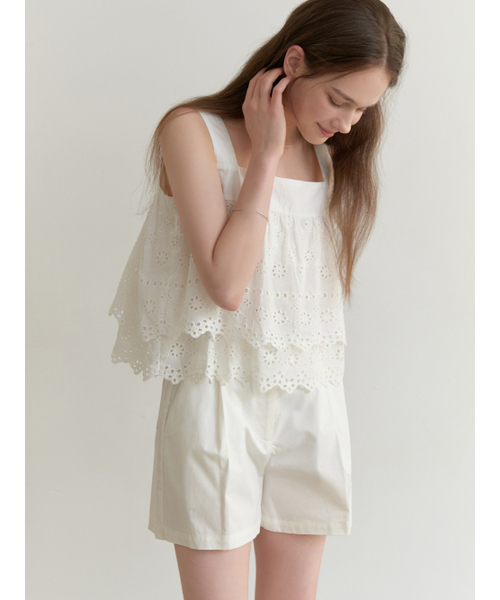 RE_L（リエル）の「Trimming lace blouse (white)（シャツ/ブラウス・レディース・その他・FREE）」の5枚目の写真