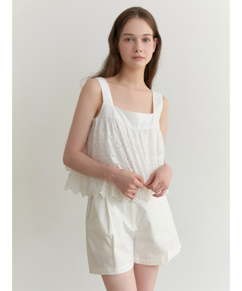 RE_L（リエル）の「Trimming lace blouse (white)（シャツ/ブラウス・レディース・その他・FREE）」の2枚目の写真