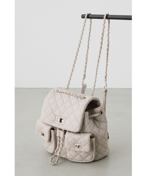 AZUL by moussy（アズールバイマウジー）の「【WEB限定】3WAYキルティングリュック（バックパック/リュック・レディース・ブルー/グレイッシュベージュ/ブラック・FREE）」の18枚目の写真