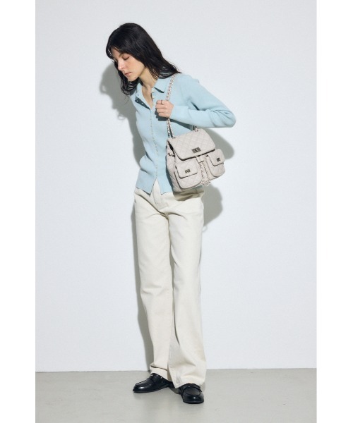 AZUL by moussy（アズールバイマウジー）の「【WEB限定】3WAYキルティングリュック（バックパック/リュック・レディース・ブルー/グレイッシュベージュ/ブラック・FREE）」の20枚目の写真
