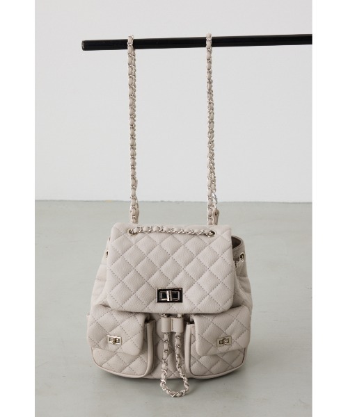 AZUL by moussy（アズールバイマウジー）の「【WEB限定】3WAYキルティングリュック（バックパック/リュック・レディース・ブルー/グレイッシュベージュ/ブラック・FREE）」の22枚目の写真