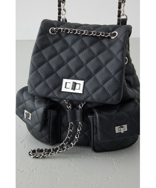 AZUL by moussy（アズールバイマウジー）の「【WEB限定】3WAYキルティングリュック（バックパック/リュック・レディース・ブルー/グレイッシュベージュ/ブラック・FREE）」の11枚目の写真