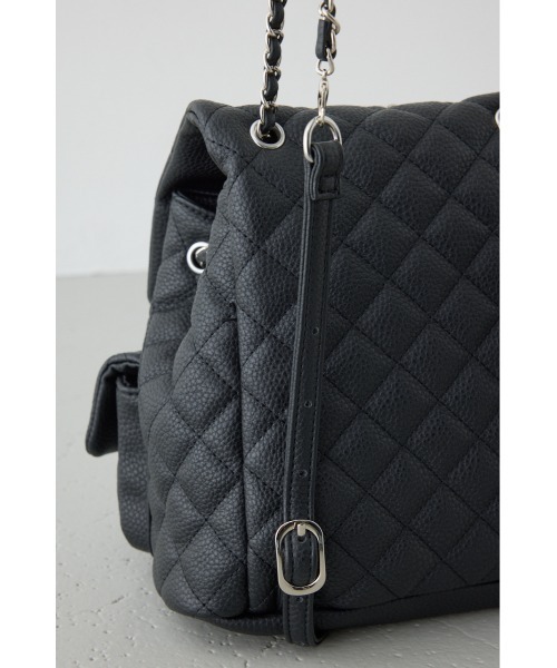 AZUL by moussy（アズールバイマウジー）の「【WEB限定】3WAYキルティングリュック（バックパック/リュック・レディース・ブルー/グレイッシュベージュ/ブラック・FREE）」の12枚目の写真