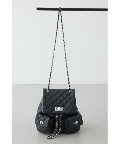 AZUL by moussy（アズールバイマウジー）の「【WEB限定】3WAYキルティングリュック（バックパック/リュック・レディース・ブルー/グレイッシュベージュ/ブラック・FREE）」の13枚目の写真